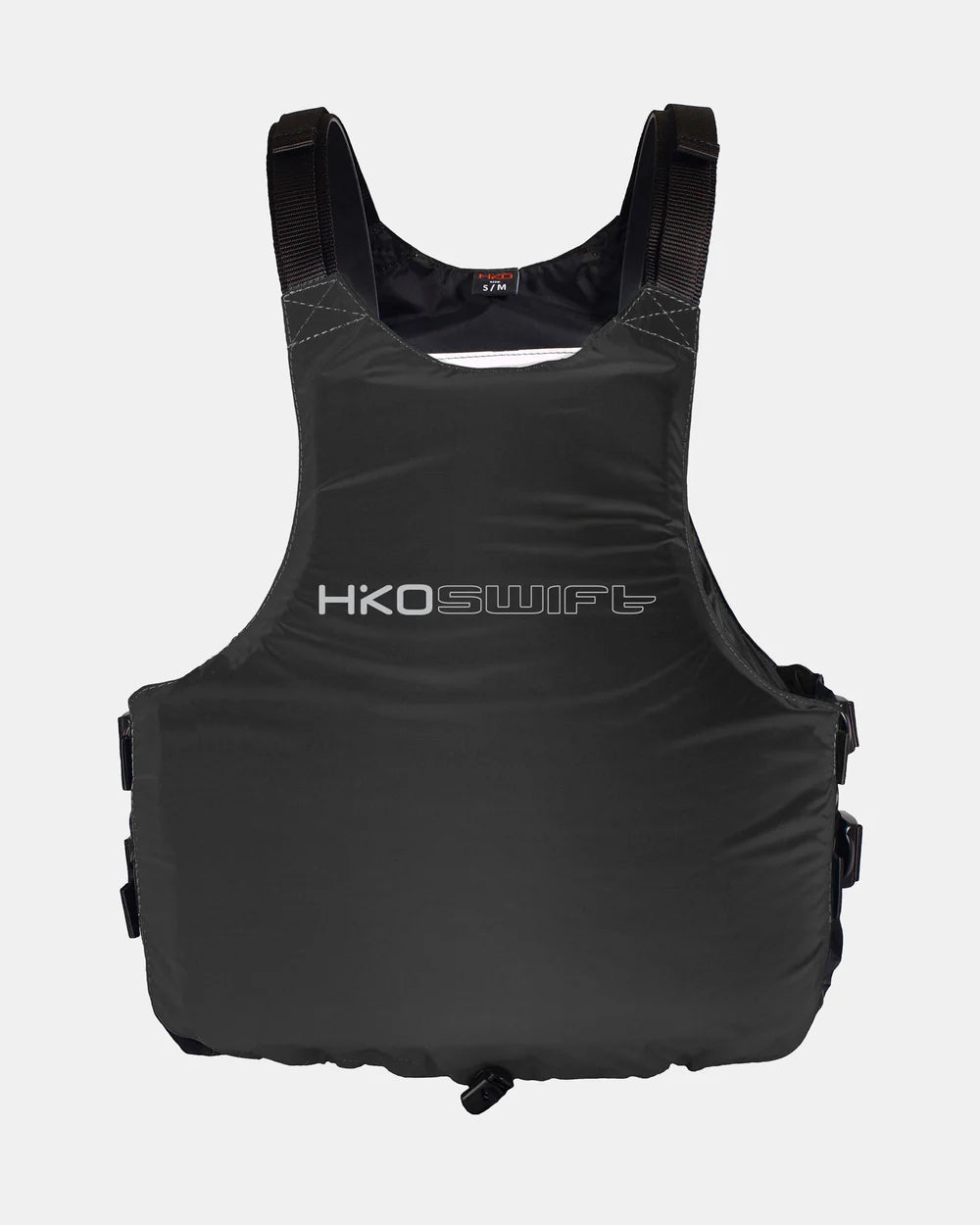Hiko Swift NR PFD - front view in black with logo on chest