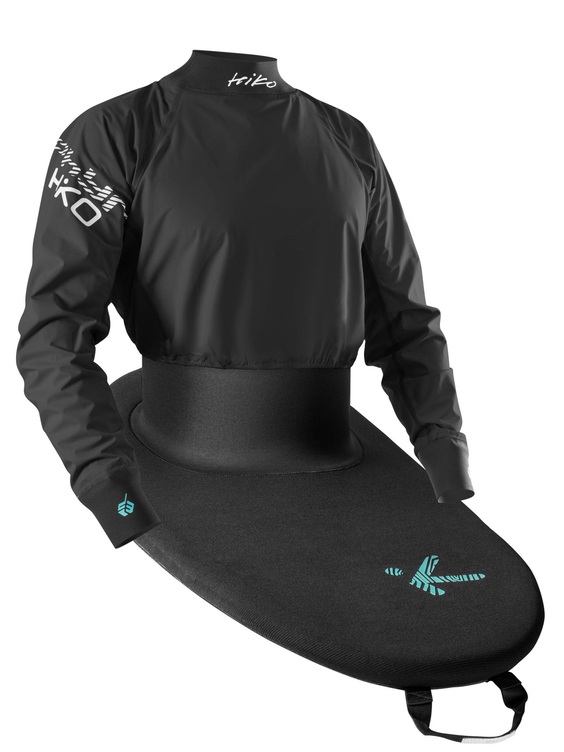 BALLER 87 X ZEPHYR TOPDECK IN BLACK LONG SLEEVED FULL VIEW