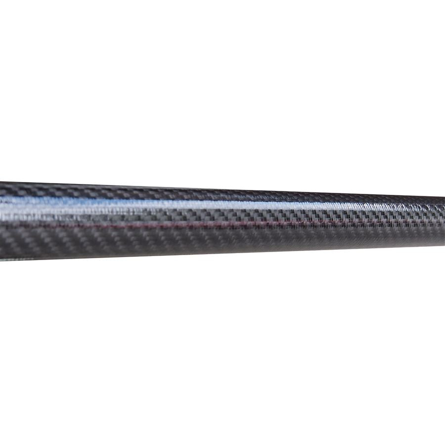 CLOSE UP VIEW OF JUNIOR 28MM CARBON GLASS SHAFT 28MM
