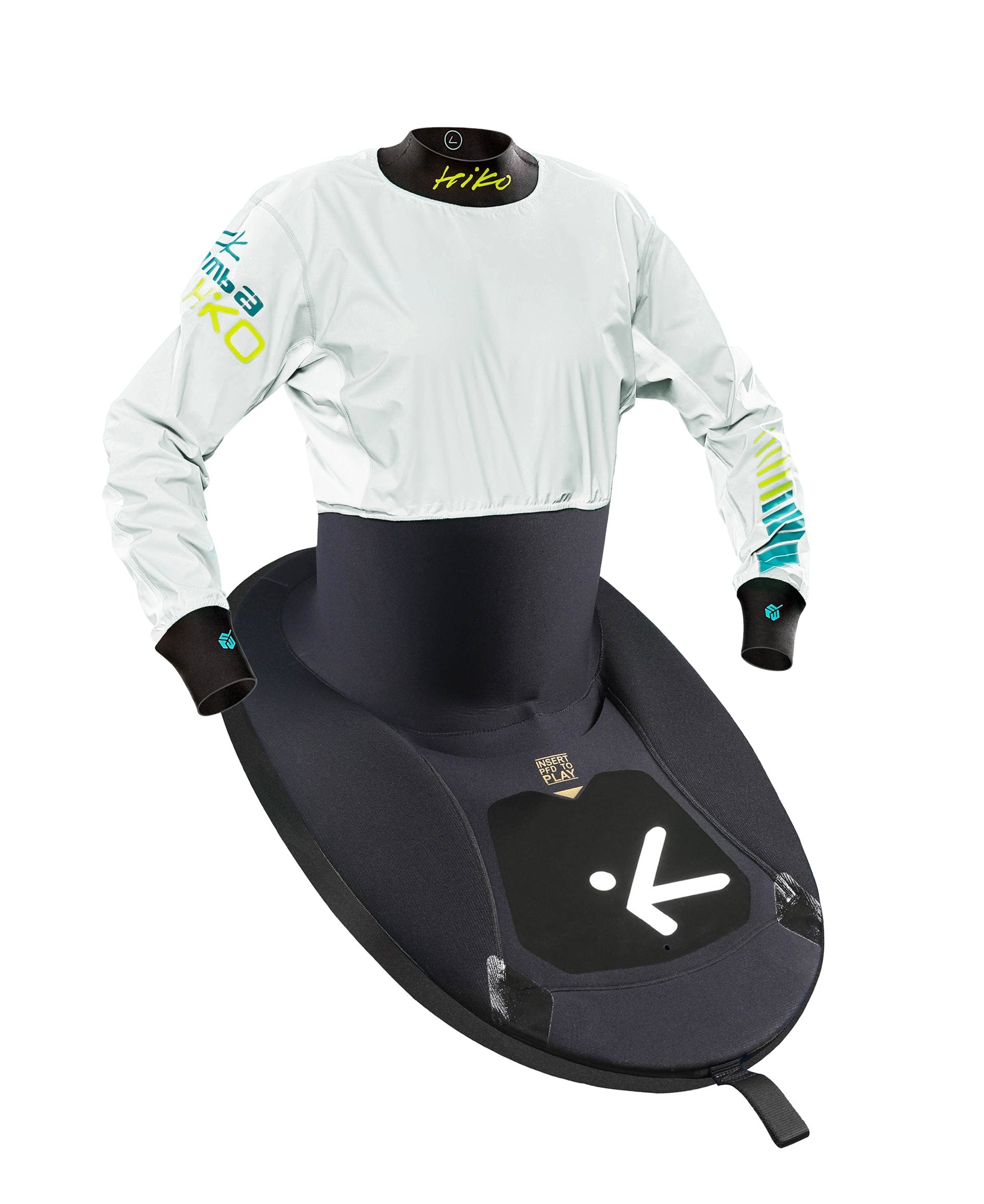 FRONT VIEW - E1 MAMBA X JACKPOT LONG SLEEVED IN WHITE