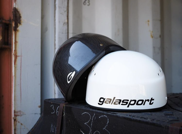 GALASPORT TONY HELMET - SHOWN IN CLEAR CARBON AND WHITE VIEWS