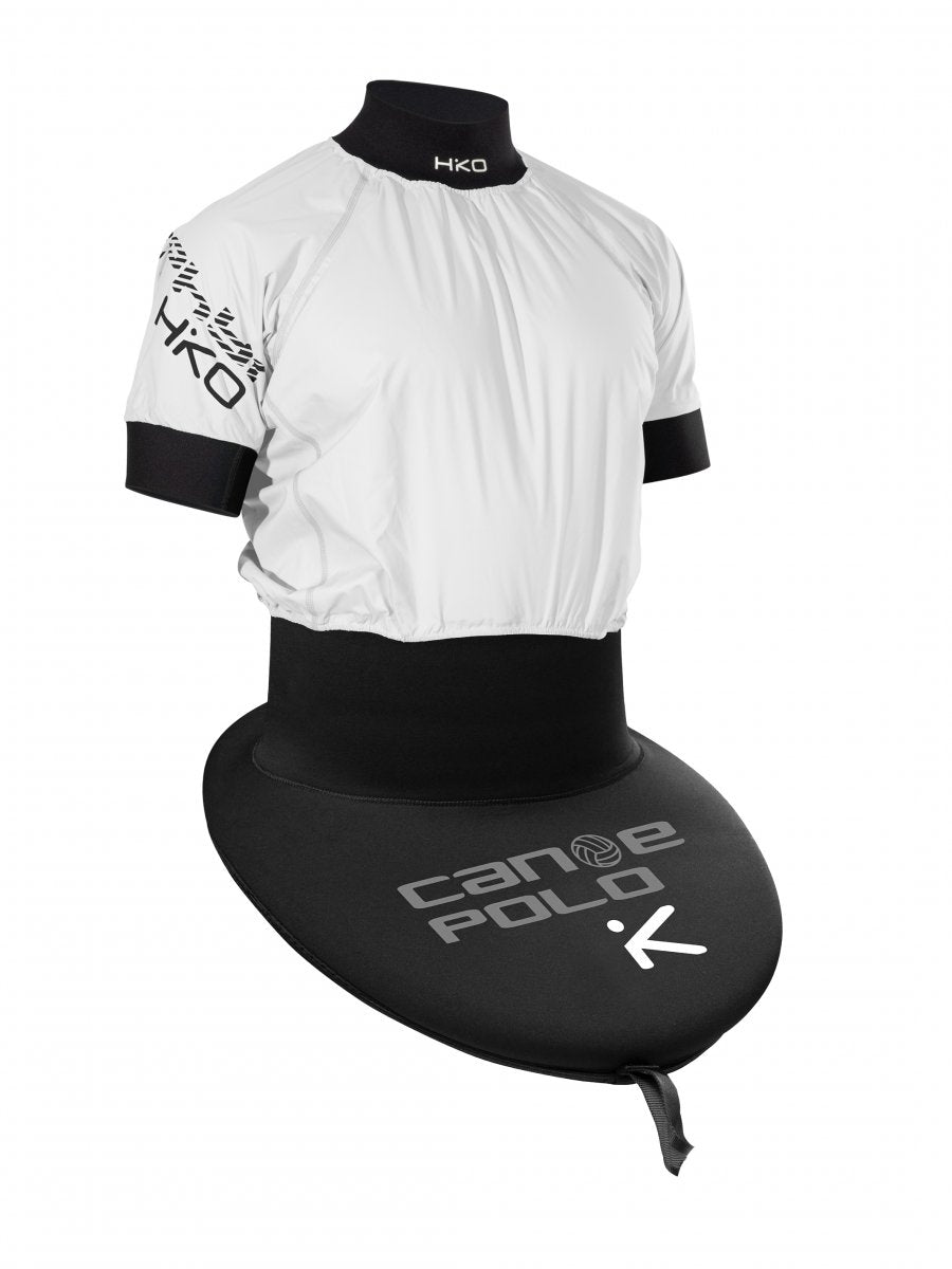 FRONT VIEW SHOWN IN WHITE - HIKO CANOE POLO CUSTOM TOPDECK- SHORT SLEEVED