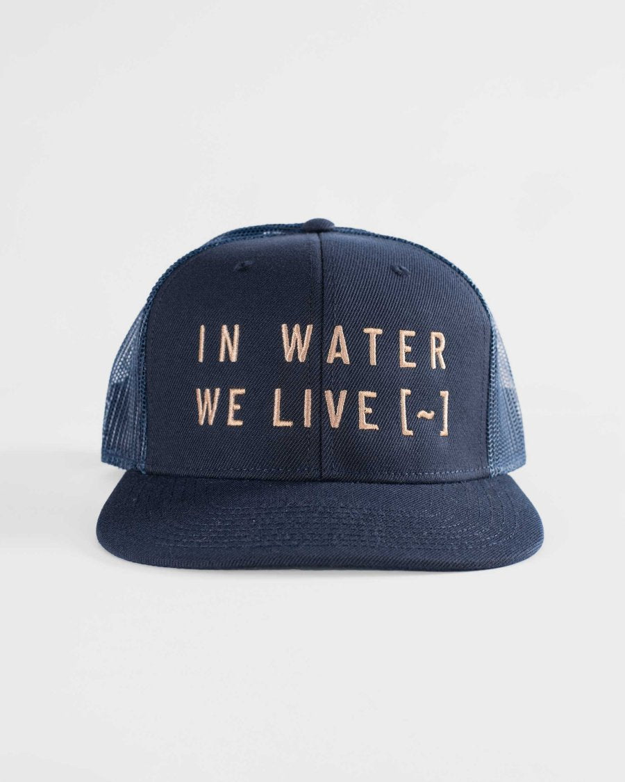Snapback Cap in Navy | by Hiko