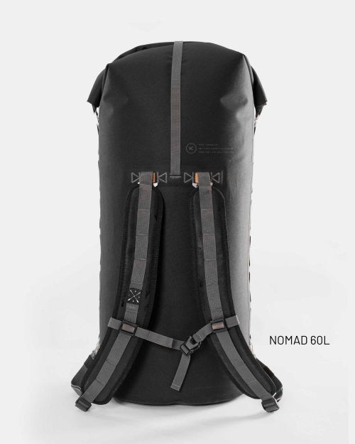 HIKO NOMAD 80L DRY BACKPACK - BACK VIEW