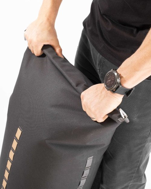 HIKO NOMAD BACKPACK - TOP VIEW ROLLED OVER