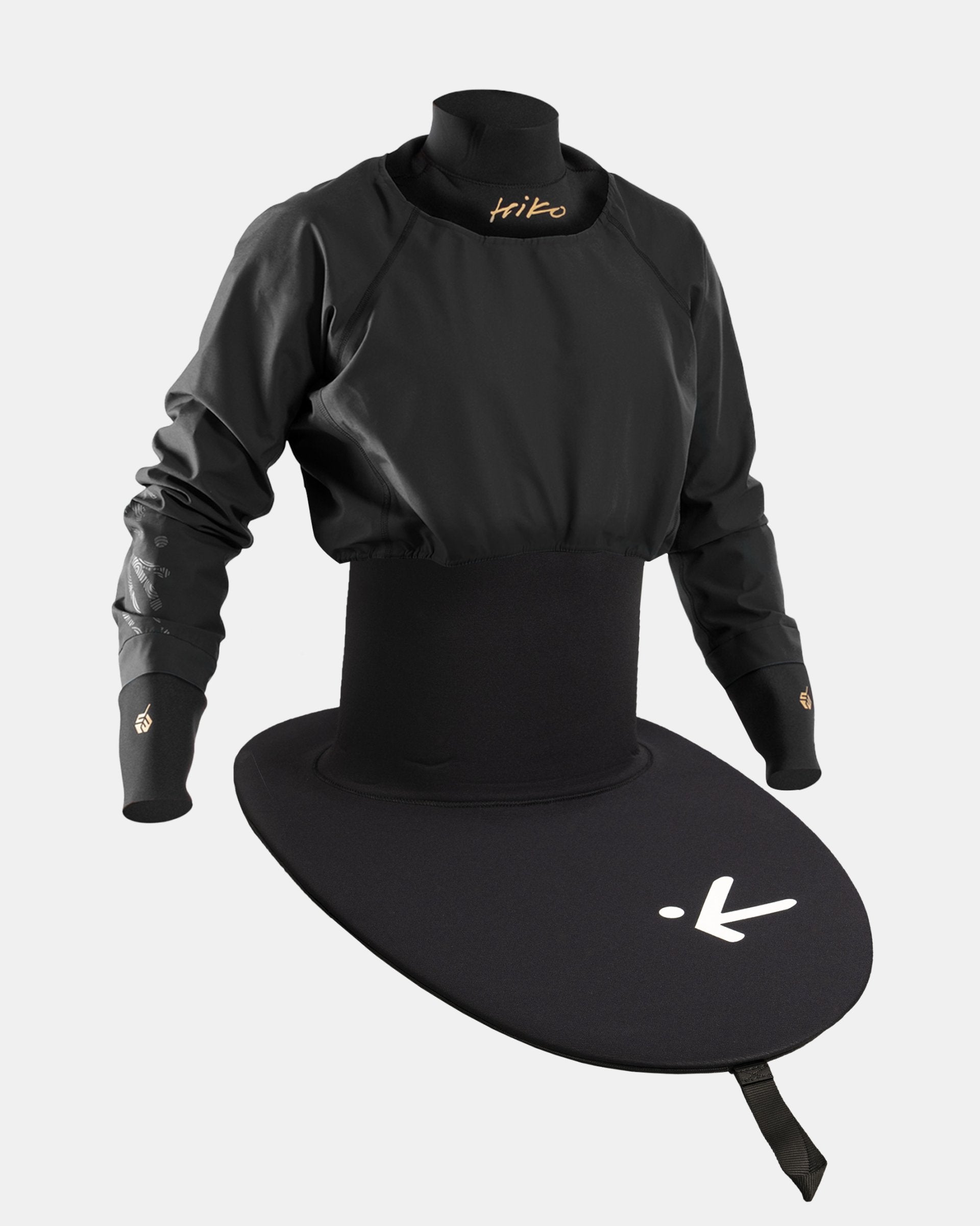 K1 REPEAT X SIROCCO TOPDECK - FRONT VIEW SHOWN IN BLACK WITH HIKO LOGO