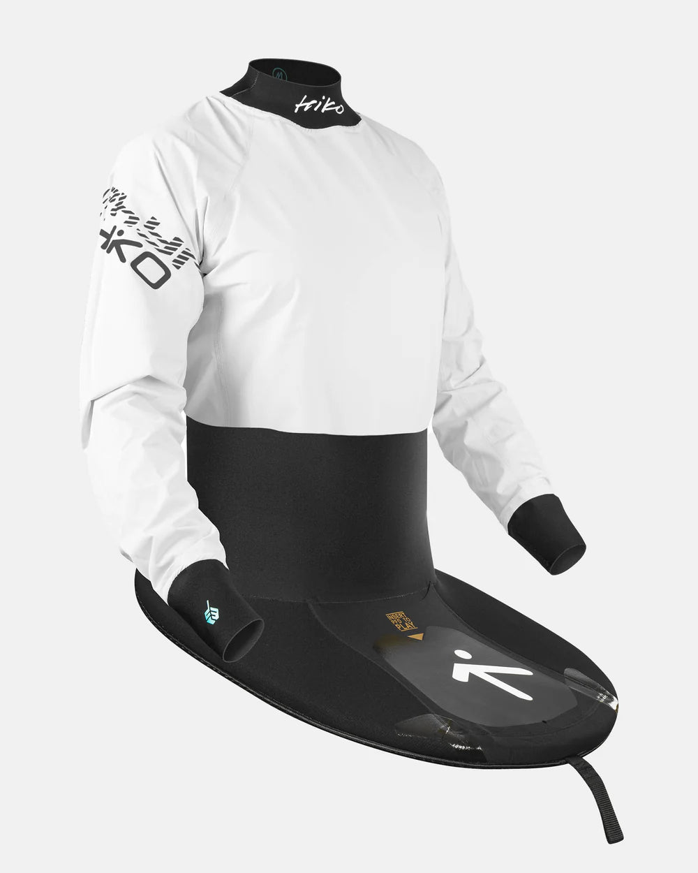 C1 Jackpot x Zephyr LS topdeck - front view shown in white with black logo