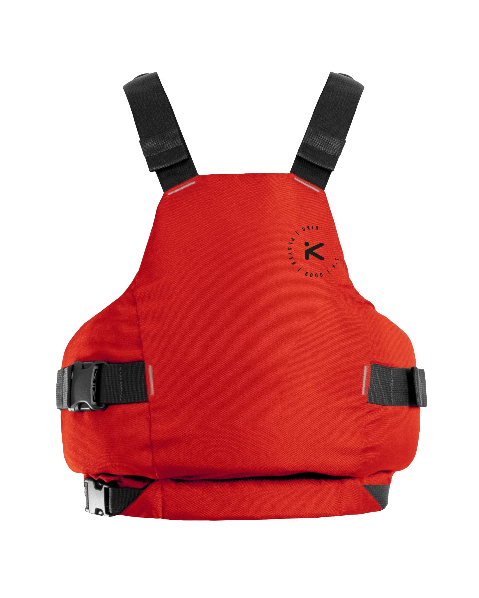 FRONT VIEW OF PLAYER PFD IN RED