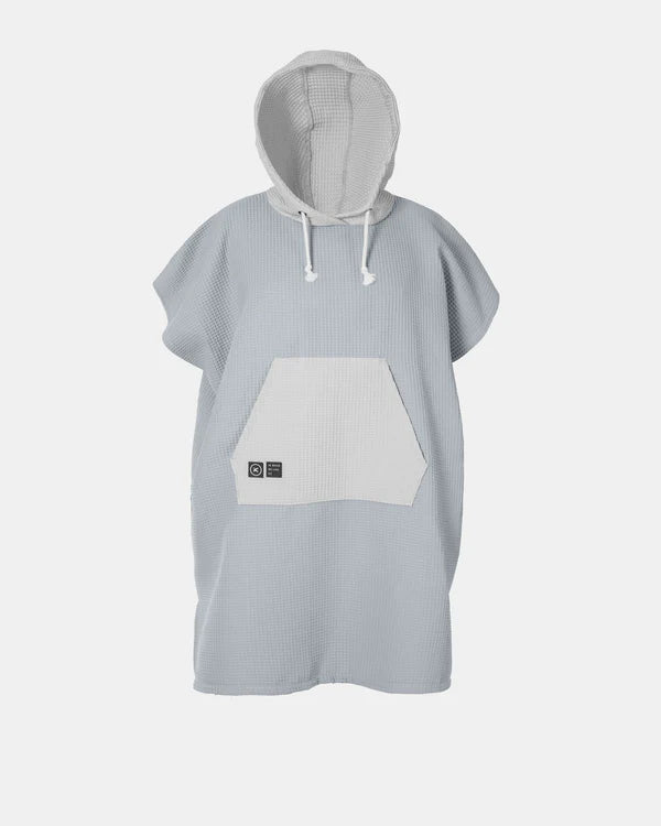 front view of poncho in sage