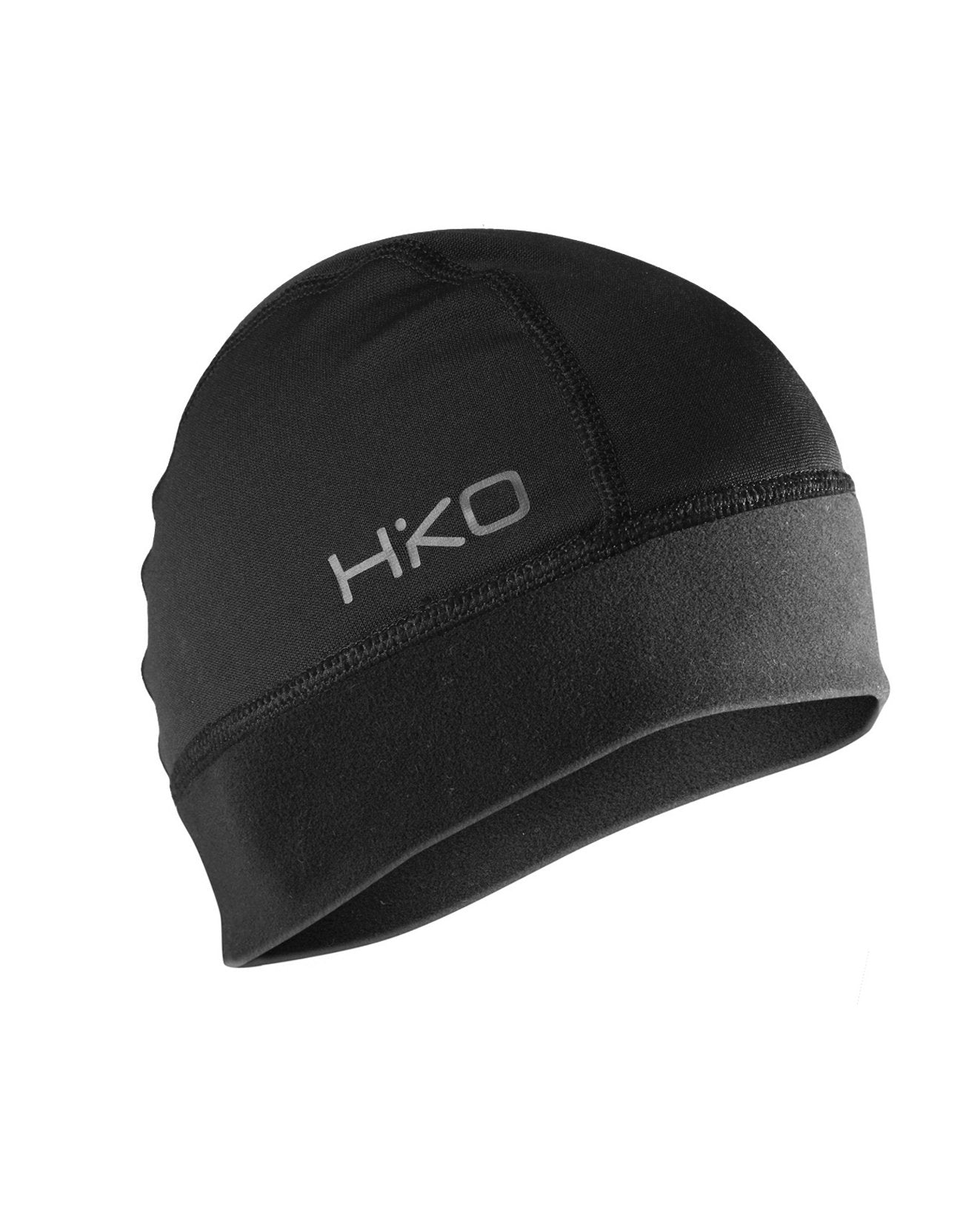 HIKO TEDDY CAP IN BLACK WITH SILVER LOGO