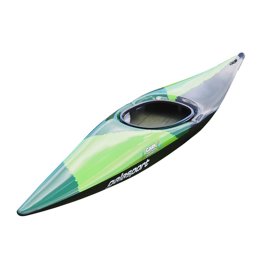 Galasport Caip Evo - full view shown in green design and white logo