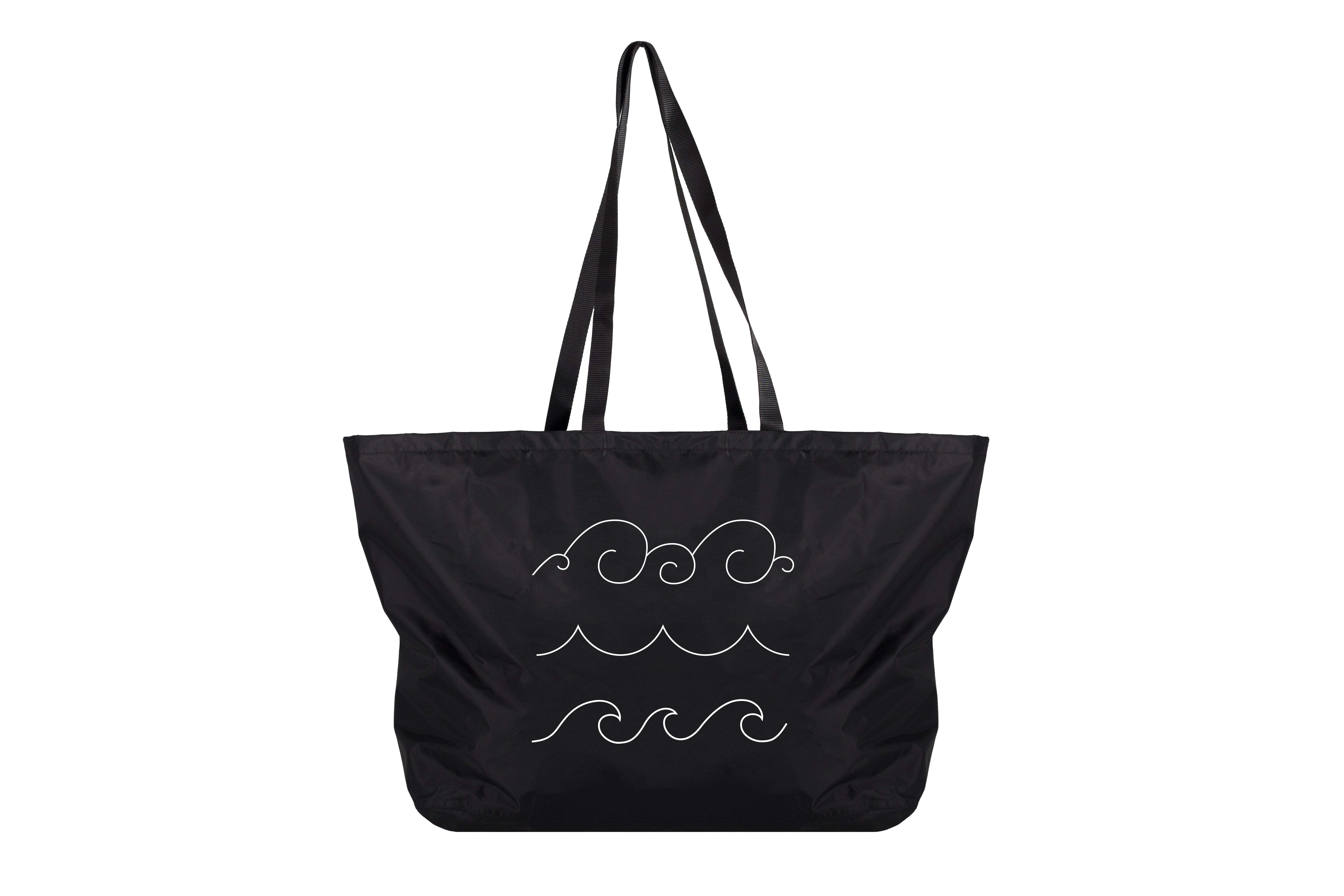 Hiko Carry bag 60L - back view with wave design detail