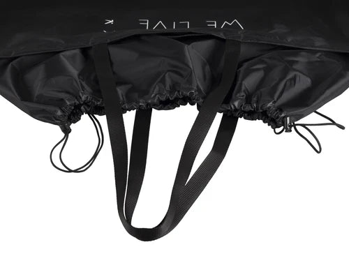 Hiko Carry bag 60L - close up of handles and drawstring closure 
