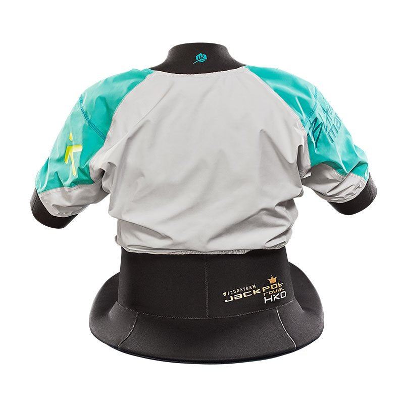 BACK VIEW OF K1 MAMBA X JACKPOT SHORT SLEEVED - CORAL BLUE OPTION