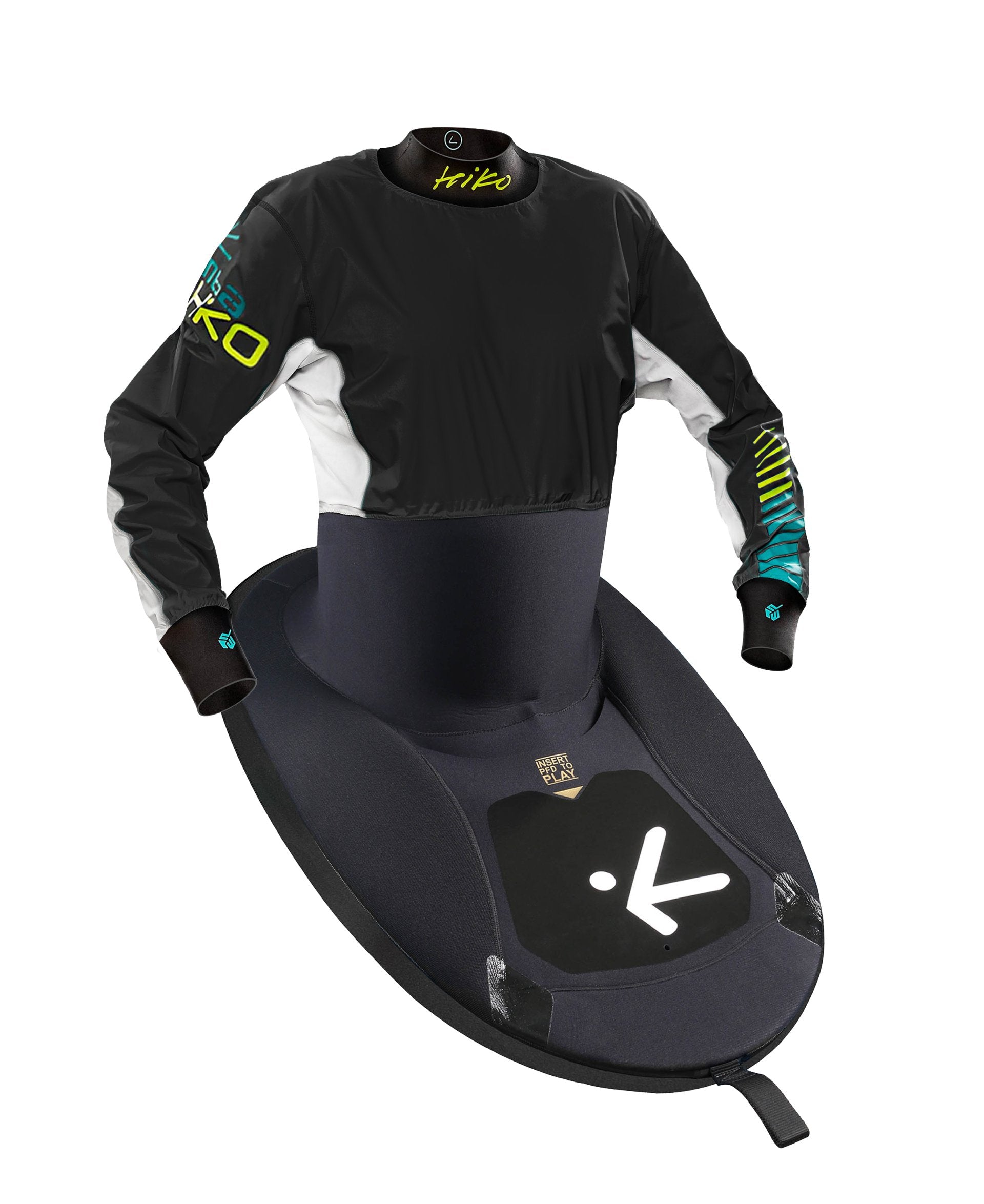 FRONT VIEW - E1 MAMBA X JACKPOT LONG SLEEVED IN WHITE