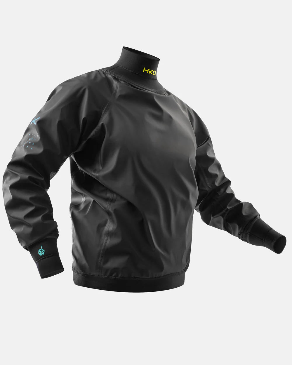 Hiko Chinook Training top long sleeved in black side / front view 