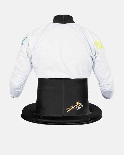 Back view in white of C1 Jackpot x Mambas long sleeved topdeck