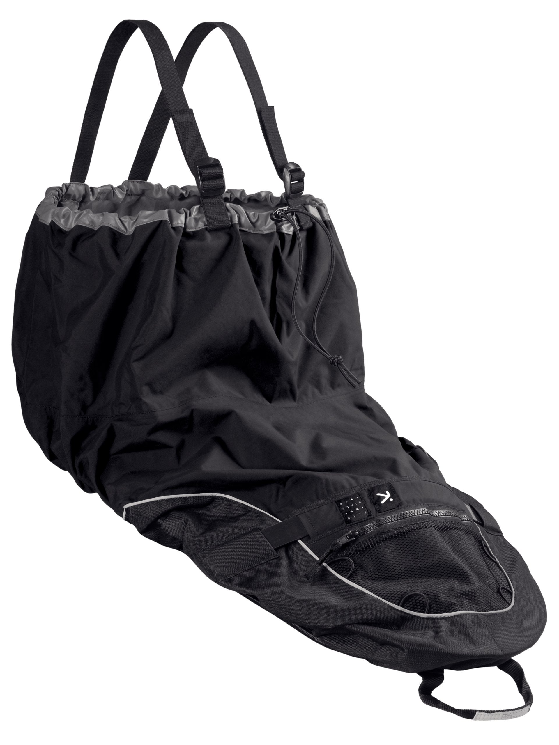 Black spraydeck with straps for sea touring