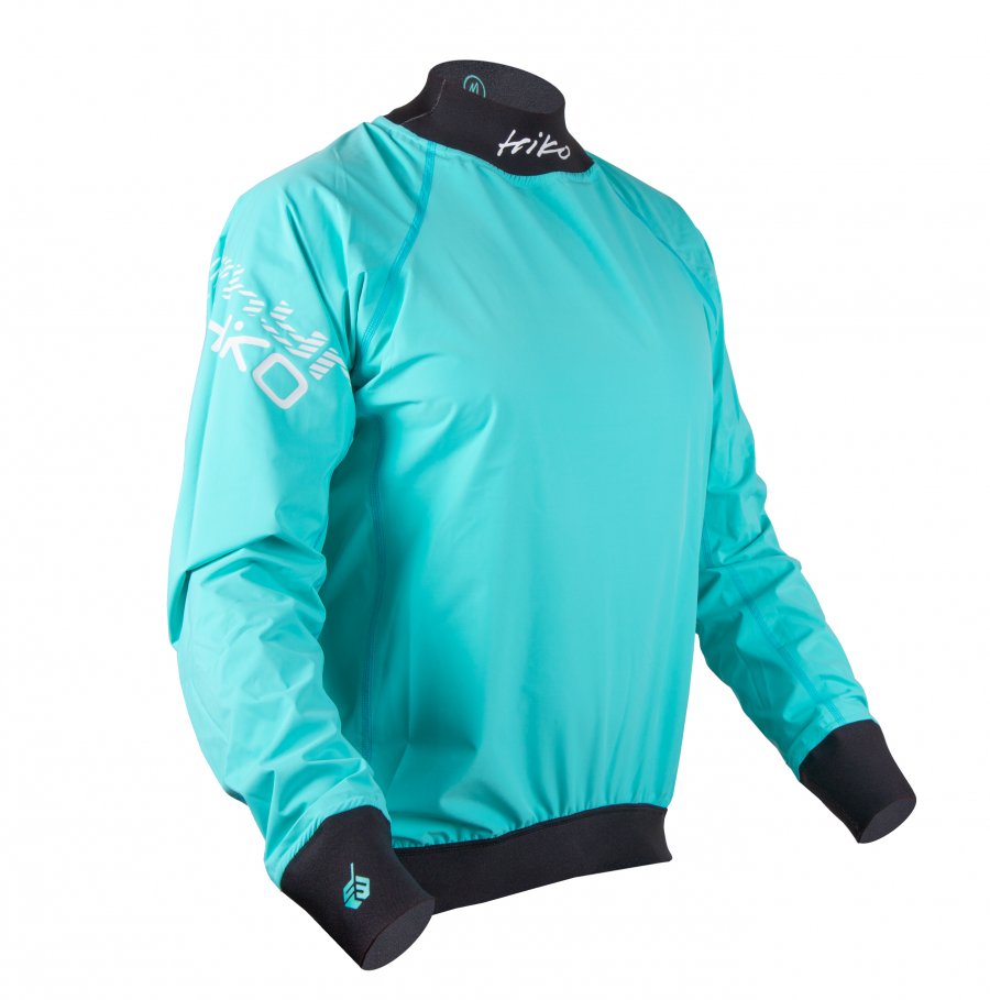 ZEPHYR RACE LONG SLEEVED  TOP IN CORAL BLUE